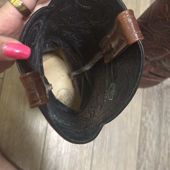 Dan Post Genuine Lizard Cowboy Boots - Picture 7 of 8